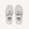 Ανδρικά σουέτ Sneakers «Hamptons» σε υπόλευκο/μαύρο