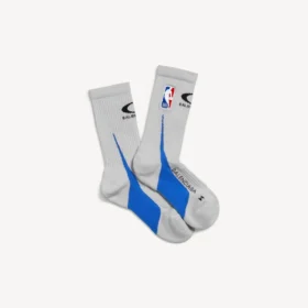 Ανδρικές κάλτσες Balenciaga | Συνεργασία με την NBA σε χρώμα βρώμικο λευκό