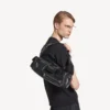 Ανδρική μικρή τσάντα sling Superbusy σε μαύρο χρώμα