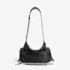 Ανδρική τσάντα crossbody Le City με πολλές τσέπες, μεσαίου μεγέθους, σε μαύρο χρώμα