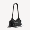 Ανδρική τσάντα crossbody Le City με πολλές τσέπες, μεσαίου μεγέθους, σε μαύρο χρώμα