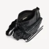 Ανδρική τσάντα crossbody Le City με πολλές τσέπες, μεσαίου μεγέθους, σε μαύρο χρώμα
