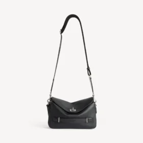 Ανδρική τσάντα messenger Le 7 Cube, μικρή, σε μαύρο χρώμα