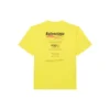 Ανδρικό Balenciaga Dry Cleaning Boxy Logo Printing Loose Short Sleeve Κίτρινο 651795TKVF87175