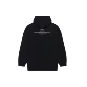 Ανδρικό Balenciaga FW21 Φαρδύ, χαλαρό, με κουκούλα και μακριά μανίκια, μαύρο 651799TJV910107