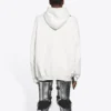 Ανδρικό Balenciaga FW21 «Hi My Name Is» με μοτίβο αλφαβήτου, μακρυμάνικο, λευκό 651799TKVF29081