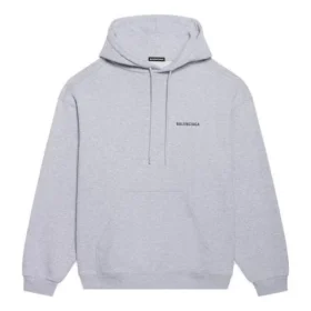 Ανδρικό Balenciaga FW21 με τύπωμα λογότυπου, μακρυμάνικο, γκρι 600583TIV841167