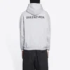 Ανδρικό Balenciaga FW21 με τύπωμα λογότυπου, μακρυμάνικο, γκρι 600583TIV841167