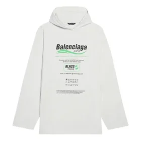 Ανδρικό Balenciaga FW21 με τυπωμένο αλφάβητο λογότυπου, φαρδύ, λευκό 662424TKVF89085 Ανδρικό Balenciaga FW21 με τυπωμένο αλφάβητο λογότυπου, φαρδύ, λευκό 662424TKVF89085