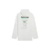 Ανδρικό Balenciaga FW21 με τυπωμένο αλφάβητο λογότυπου, φαρδύ, λευκό 662424TKVF89085