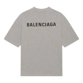 Ανδρικό Balenciaga FW21 με τυπωμένο λογότυπο, ρετρό, κοντομάνικο, γκρι 612966TIVG51167 Ανδρικό Balenciaga FW21 με τυπωμένο λογότυπο, ρετρό, κοντομάνικο, γκρι 612966TIVG51167