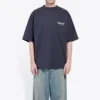 Ανδρικό Balenciaga με εκτύπωση Political Campaign, κοντομάνικο, ναυτικό μπλε 570803TAV444128