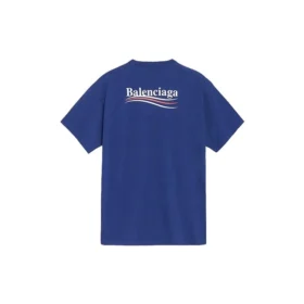 Ανδρικό Balenciaga με εκτύπωση «Political Campaign», κοντομάνικο, βασιλικό μπλε 508203TAV444540 Ανδρικό Balenciaga με εκτύπωση «Political Campaign», κοντομάνικο, βασιλικό μπλε 508203TAV444540