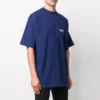 Ανδρικό Balenciaga με εκτύπωση Political Campaign, μεγάλη έκδοση, κοντό μανίκι, ναυτικό μπλε 641675TIV521195