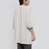 Ανδρικό Balenciaga με λογότυπο αλφάβητου, κοντομάνικο, γκρι-λευκό 641614TJVA99054