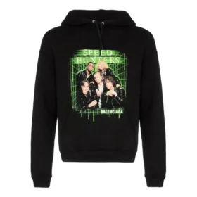 Ανδρικό Balenciaga με μαύρο τύπωμα, μακρυμάνικο, μαύρο 556136TDV151000