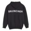 Ανδρικό Balenciaga με μεγάλο τυπωμένο λογότυπο στην πλάτη, μαύρο 556143TAV371000