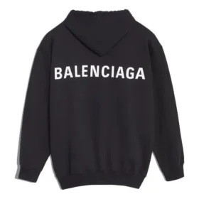 Ανδρικό Balenciaga με μεγάλο τυπωμένο λογότυπο στην πλάτη, μαύρο 556143TAV371000 Ανδρικό Balenciaga με μεγάλο τυπωμένο λογότυπο στην πλάτη, μαύρο 556143TAV371000