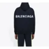Ανδρικό Balenciaga με μεγάλο τυπωμένο λογότυπο στην πλάτη, μαύρο 556143TAV371000