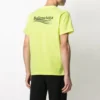 Ανδρικό Balenciaga με μικρό λογότυπο, στρογγυλό λαιμό και κοντά μανίκια, κίτρινο 620967TJVF77110