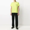 Ανδρικό Balenciaga με μικρό λογότυπο, στρογγυλό λαιμό και κοντά μανίκια, κίτρινο 620967TJVF77110