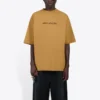 Ανδρικό Balenciaga με στρογγυλό λαιμό, τυπωμένο αλφάβητο, κοντό μανίκι, χακί 620969TIV509605