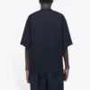 Ανδρικό Balenciaga με συμβολική εκτύπωση αλφαβήτου, στρογγυλό λαιμό και κοντά μανίκια, μαύρο 620969TIV501070