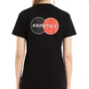 Ανδρικό Balenciaga με τυπωμένο λογότυπο στο στήθος, στρογγυλό λαιμό και κοντά μανίκια, μαύρο 620967TIV791000