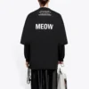 Ανδρικό Balenciaga μεσαίου μήκους, στρογγυλό λαιμό, κοντό μανίκι, μαύρο 641614TJVG81000
