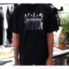 Ανδρικό Balenciaga Oversize με τυπωμένο λογότυπο, ρετρό στυλ, χαμηλός ώμος, κοντό μανίκι, μαύρο 620969TIVA11000
