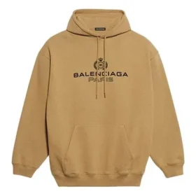 Ανδρικό Balenciaga Paris Laurel Fleece με τύπωμα, χακί 570811TIV259605 Ανδρικό Balenciaga Paris Laurel Fleece με τύπωμα, χακί 570811TIV259605