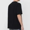 Ανδρικό Balenciaga Paris Love κανονικού μεγέθους T-shirt με τύπωμα, κοντό μανίκι, μαύρο 594579TGV431000