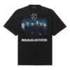 Ανδρικό Balenciaga Rammstein Germany Band Crossover κοντομάνικο μαύρο 651795TLV511000