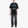 Ανδρικό Balenciaga Rammstein Germany Band Crossover κοντομάνικο μαύρο 651795TLV511000