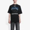 Ανδρικό Balenciaga Rammstein Germany Band Crossover κοντομάνικο μαύρο 651795TLV511000