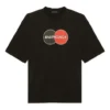 Ανδρικό Balenciaga Retro Uniform Loose Design με κοντά μανίκια, μαύρο 620969TIV791000