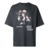 Ανδρικό Balenciaga Speed Hunter Series με τυπωμένο λογότυπο, ρετρό, φαρδύ, κοντομάνικο, μαύρο 541877TCV381055