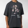 Ανδρικό Balenciaga Speed Hunter Series με τυπωμένο λογότυπο, ρετρό, φαρδύ, κοντομάνικο, μαύρο 541877TCV381055