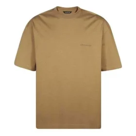 Ανδρικό Balenciaga SS21 Φαρδύ μπλουζάκι με στρογγυλό λαιμό, κεντημένο λογότυπο με γράμματα και κοντά μανίκια, χρώμα χακί 612966TJV879504 Ανδρικό Balenciaga SS21 Φαρδύ μπλουζάκι με στρογγυλό λαιμό, κεντημένο λογότυπο με γράμματα και κοντά μανίκια, χρώμα χακί 612966TJV879504