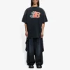 Ανδρικό Balenciaga SS21 Flame Retro κοντομάνικο μαύρο 656978TKV701076