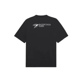 Ανδρικό Balenciaga SS21 με κεντημένο λογότυπο, κοντομάνικο, μαύρο 641675TKV861070 Ανδρικό Balenciaga SS21 με κεντημένο λογότυπο, κοντομάνικο, μαύρο 641675TKV861070