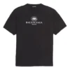 Ανδρικό Balenciaga SS21 με μοτίβο λογότυπου B Alphabet, κοντομάνικο, μαύρο 570803TFV761000