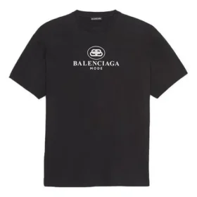 Ανδρικό Balenciaga SS21 με μοτίβο λογότυπου B Alphabet, κοντομάνικο, μαύρο 570803TFV761000 Ανδρικό Balenciaga SS21 με μοτίβο λογότυπου B Alphabet, κοντομάνικο, μαύρο 570803TFV761000