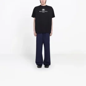 Ανδρικό Balenciaga SS21 με μοτίβο λογότυπου B Alphabet, κοντομάνικο, μαύρο 570803TFV761000 Ανδρικό Balenciaga SS21 με μοτίβο λογότυπου B Alphabet, κοντομάνικο, μαύρο 570803TFV761000