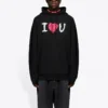 Ανδρικό Balenciaga SS21 με τυπωμένο αλφάβητο, μακρυμάνικο, μαύρο 570811TJVL61070