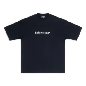 Ανδρικό Balenciaga SS21 με τυπωμένο λογότυπο, κοντομάνικο, μαύρο 612966TIV541070 Ανδρικό Balenciaga SS21 με τυπωμένο λογότυπο, κοντομάνικο, μαύρο 612966TIV541070