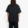 Ανδρικό Balenciaga SS21 με τυπωμένο μοτίβο, στρογγυλό λαιμό και κοντά μανίκια, μαύρο 651795TKV771070