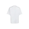 Ανδρικό Balenciaga SS21 Word με κοντά μανίκια, λευκό 641613TJVI59040