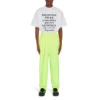 Ανδρικό Balenciaga SS21 Word με κοντά μανίκια, λευκό 641613TJVI59040