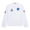 Ανδρικό Balenciaga x NASA Crossover Space Printing Μακρυμάνικο με στρογγυλό λαιμό Λευκό 662496TKVD79040